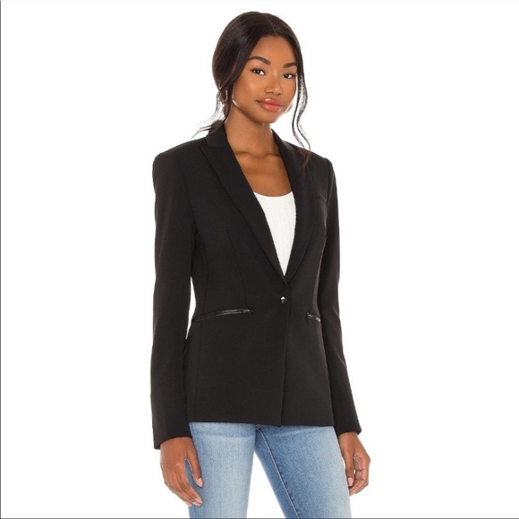 NEW Veronica Beard Scuba Dickey Jacket Black - Picture 4 of 7